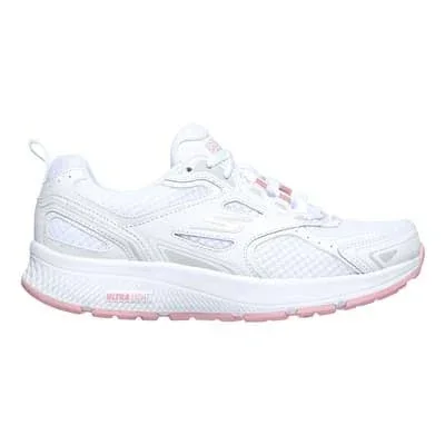 Skechers Women's GOrun Consistent Running Shoes - White/Pink, 6.5