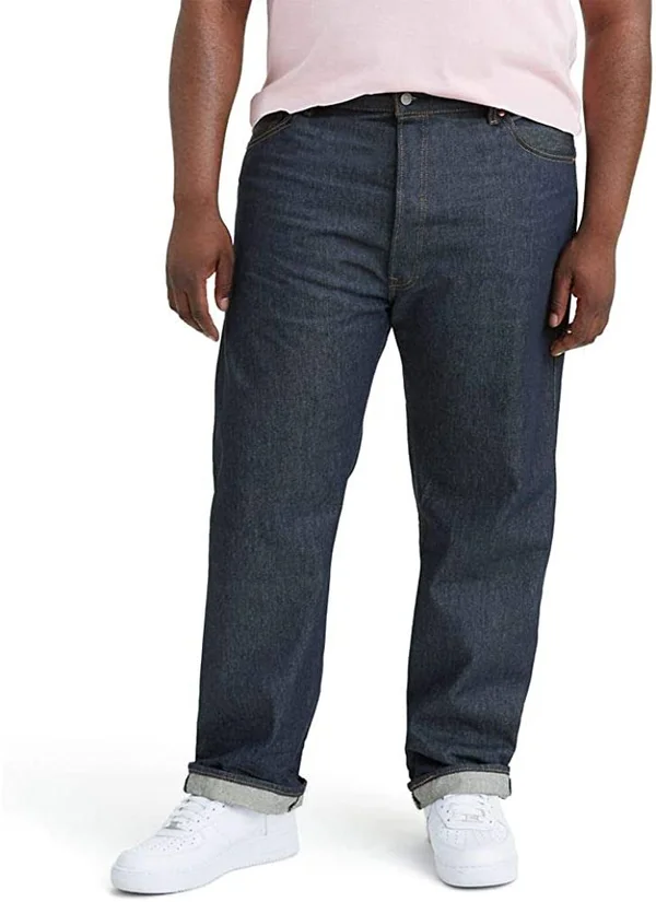 Levi&s Men's Big & Tall 501 Original Shrink to Fit Jeans - Rigid