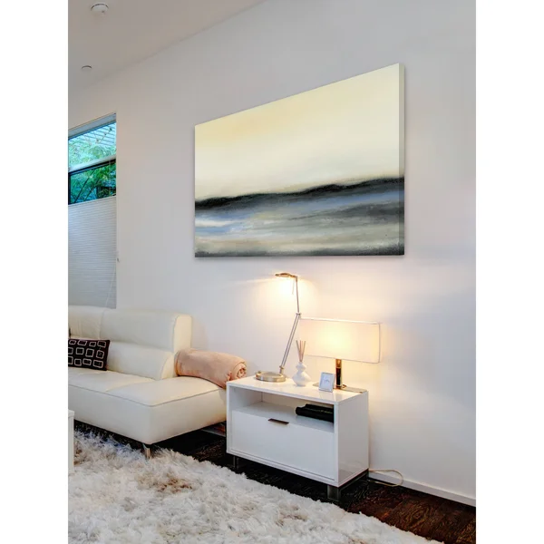 Marmont Hill MH-WAG-902-C-36 24 inch x 36 inch Ocean Tide V Frameless Giclee Painting on Canvas, Yellow