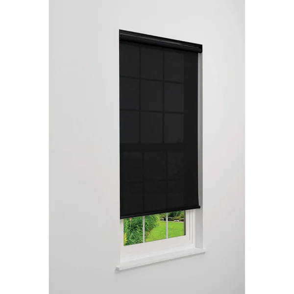 Linen Avenue Cordless 5% Solar Screen Standard Roller Shade - Black 59 W x 66 H