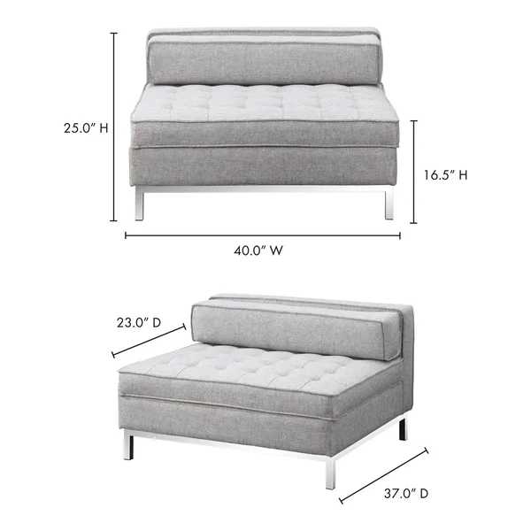 Moe's Home Covella Storage Ottoman