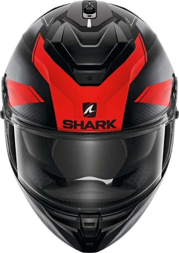 Shark Spartan GT Elgen Helmet, black-red, Size M