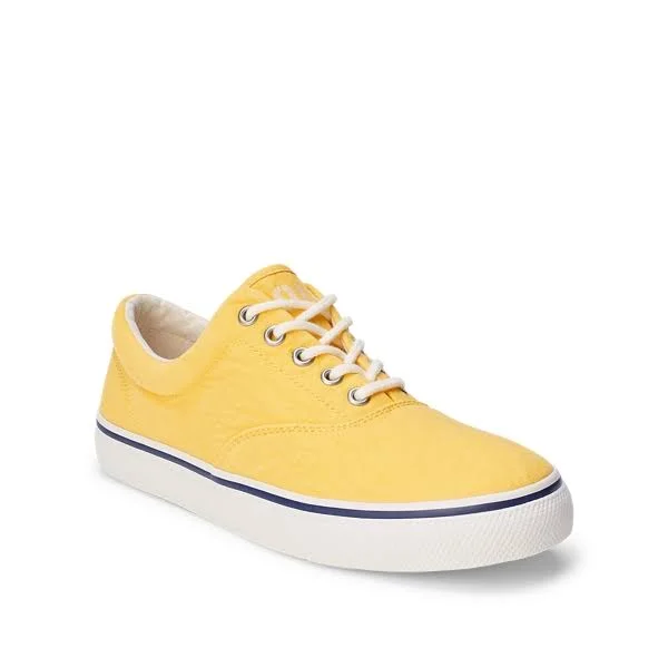 Ralph Lauren Men's Harpoon Canvas Sneaker - Size 11 in Chrome Yellow