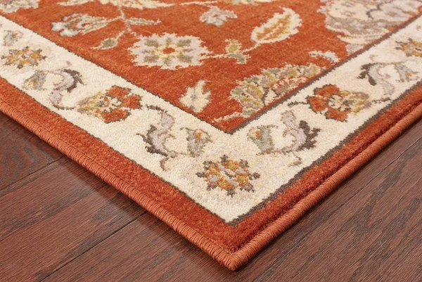 Oriental Weavers Casablanca 5317d 5&3x22 x 7&6x22 Red, Beige Rug
