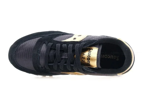 Saucony Jazz Originals Women Black Gold Black Suede, Nylon 36 EU