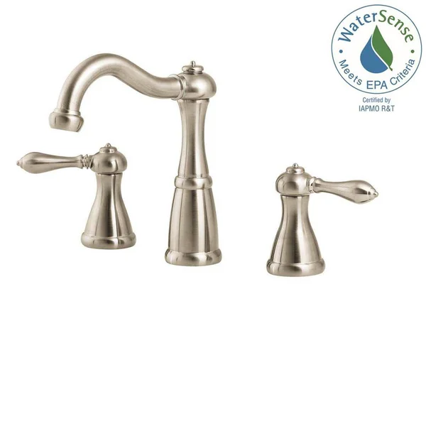 Pfister LF-049-M0BK Marielle 2-Handle 8x22 Widespread Bathroom Faucet - Brushed Nickel