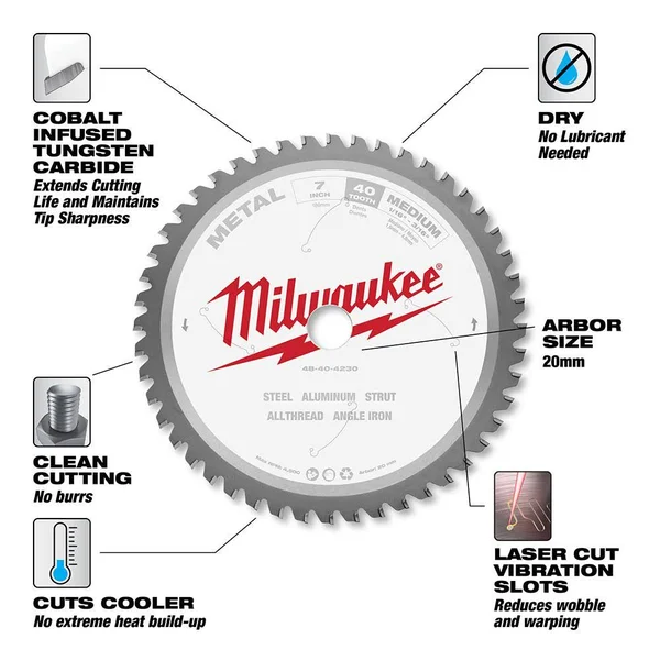 Milwaukee-48-40-4230 7 in. Metal Cutting Circular Saw Blade