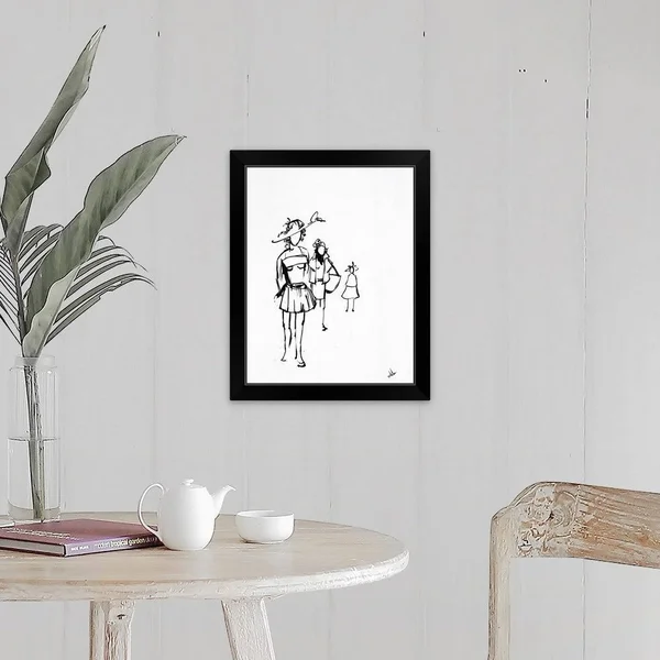 Rush Street II Black Framed Print - Wood - Portrait - All Seasons - Rectangle - Modern & Contemporary - 1 Piece - 16 x 20