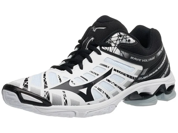 Mizuno Men's Wave Voltage - White/Black, 12