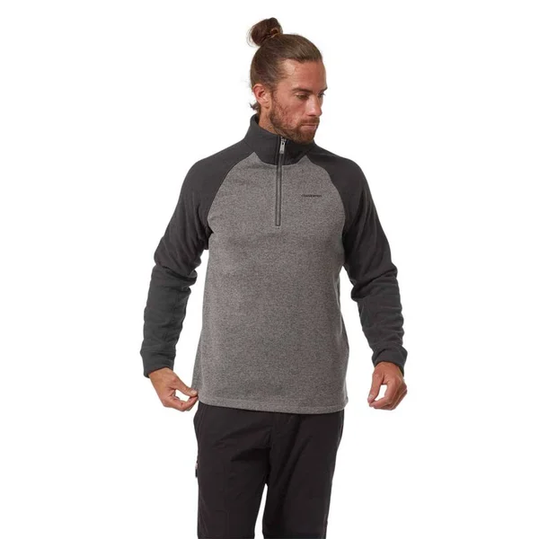 Craghoppers Mens Barker Half Zip Quarry Grey Marl