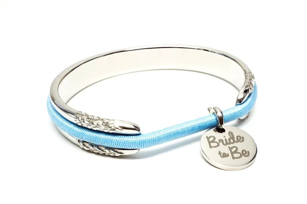 The Original Hair Tie Bracelet Holder by Maria Shireen Glitz - Silver, Dual Hearts