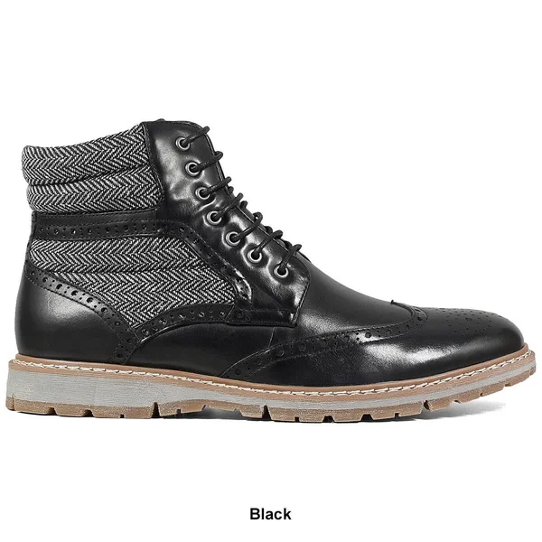 Stacy Adams Men's Granger Wingtip Lace Boot - Pecan