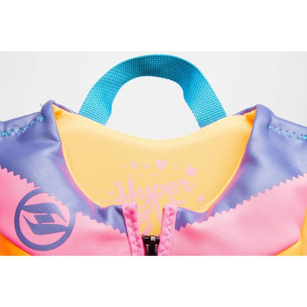 Hyperlite Colorful Girl's Child Indy Watersport Life Jacket Vest, Uscg Approved, One size, Pink/Teal