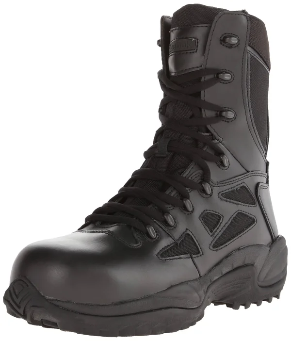 Reebok 8x22 Rapid Response RB Composite Toe Side-Zip Boots - Men's Black