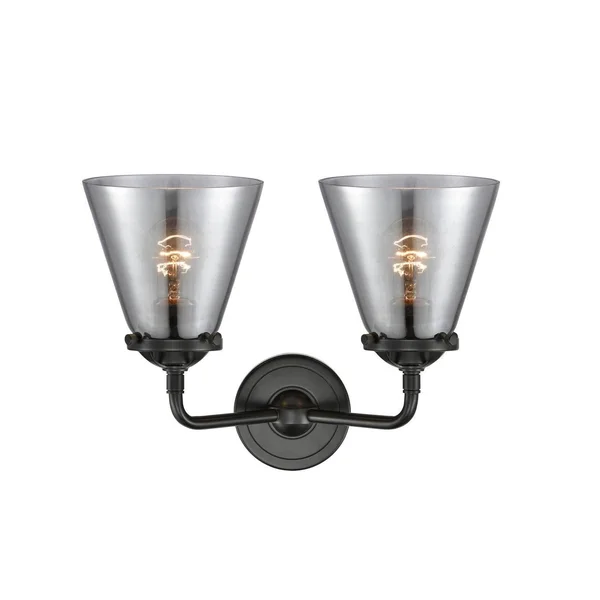 Innovations Lighting-Small Cone 2 Light Bath Vanity Light-284-2W-BAB-G61