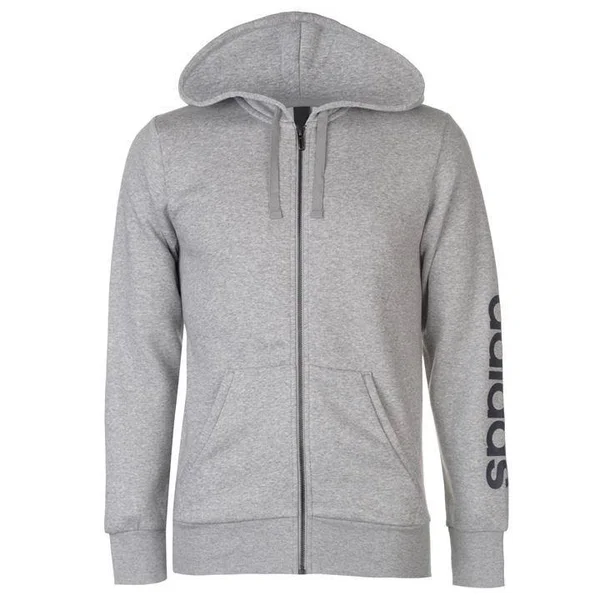 Adidas Essentials Linear Full-Zip Hood Fleece
