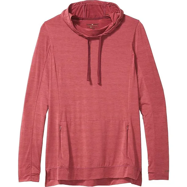 ExOfficio Women's BugsAway Sol Cool Kaliani Hoody - Medium - Tea Rose Heather