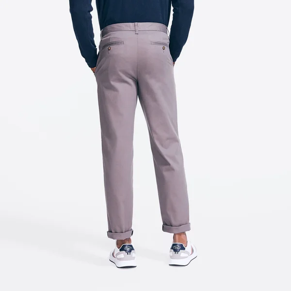 Nautica Men's Classic Fit Wrinkle-Resistant Deck Pant Blue Yonder Heather - 30x30