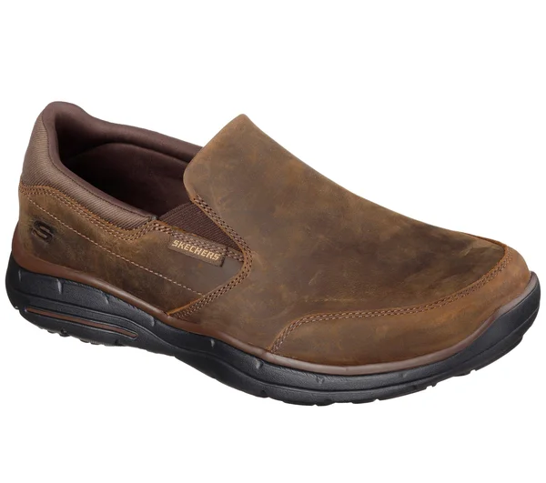 Men's Skechers Relaxed Fit Glides Calculous Slip-On - Brown - Size 12