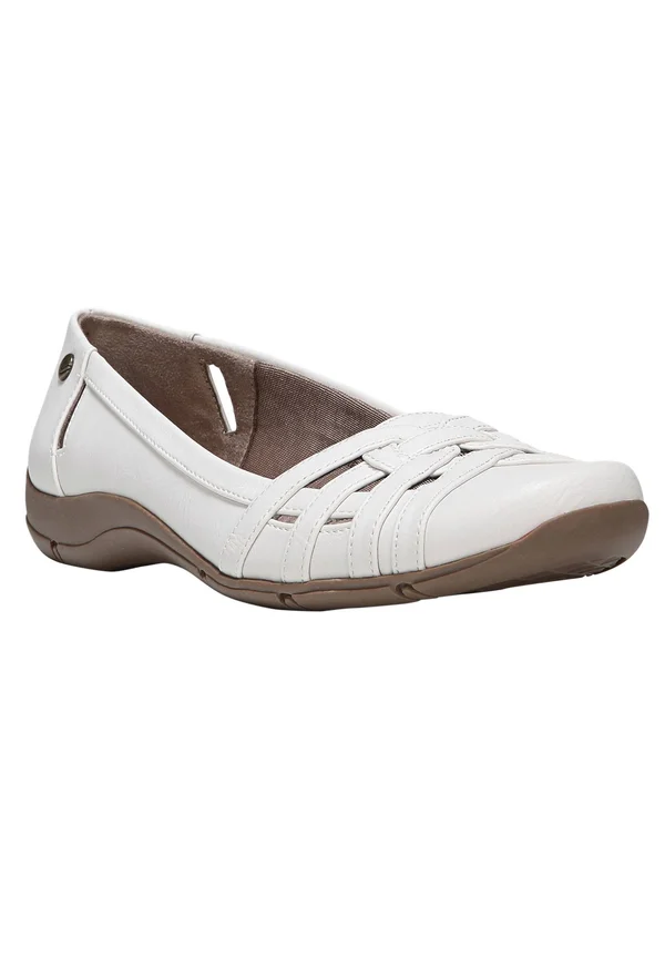 LifeStride Women's Diverse, White Sand Polyurethane