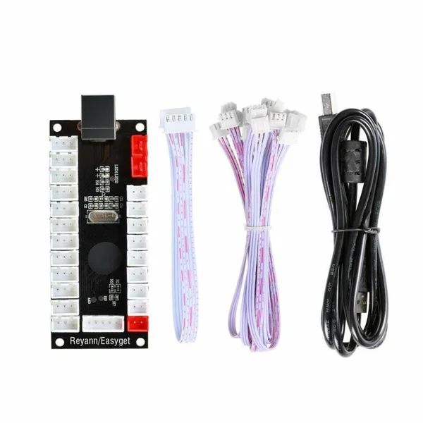 Qenker 2-Player LED Arcade DIY Kit for USB Mame PC Game DIY Raspberry Pi Retro