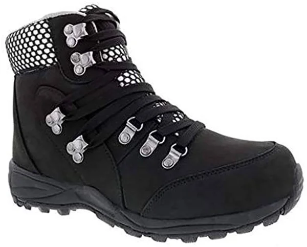Drew Iceberg - Women's Boot - Black Nubuck Leather 10 Extra Wide