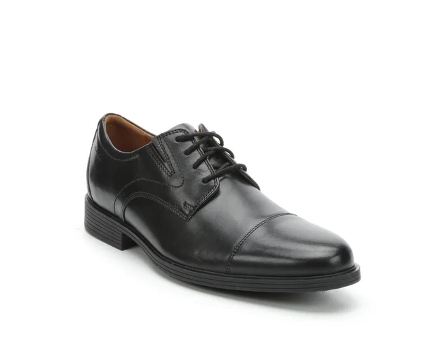 Clarks Mens Whiddon Cap Black Leather Size 14