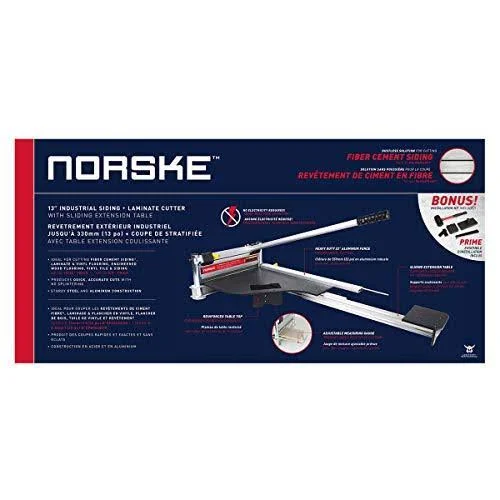 Norske Tools NMAP004 13x22 Laminate Flooring & Siding Cutter with Sliding Extension Table