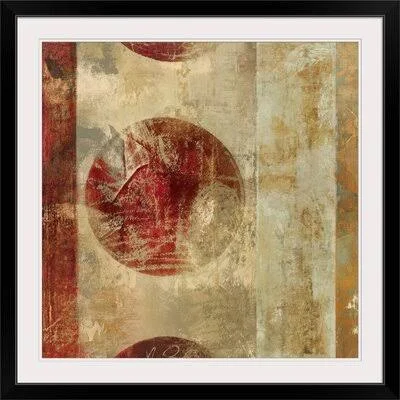 &Caribbean Sunrise Square I& by Roque Silva Graphic Art Print Great Big Canvas Size: 28x22 H x 28x22 W x 1x22 D, Format: Black F