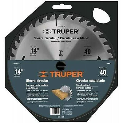 Truper, 14x22 Wood Cutting Saw Blade 60 Teeth - 18323