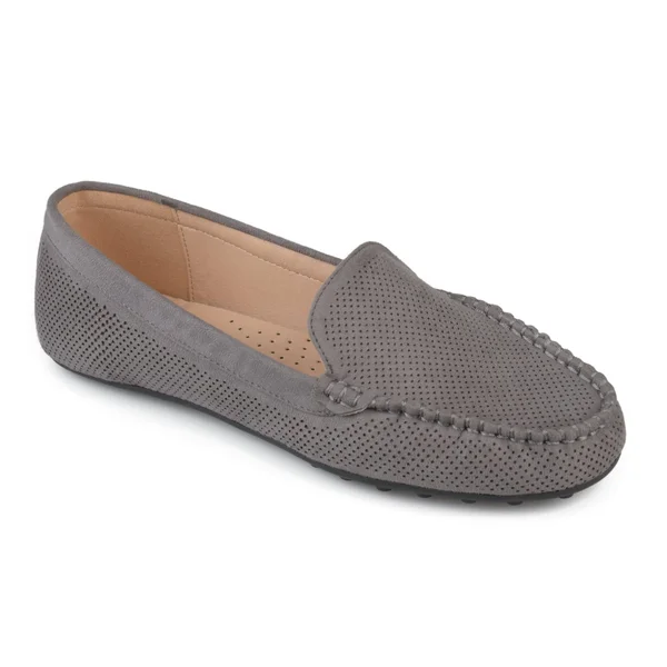 Journee Collection Women's Comfort Halsey Loafers - Grey