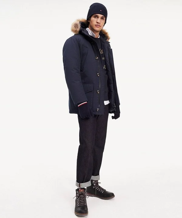 Tommy Hilfiger Men's Hampton Down Parka Jacket - Blue