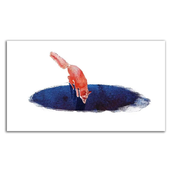 20x22 x 35x22 Jump Into Nowhere by Robert Farkas Print on Canvas