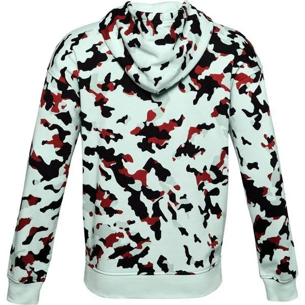 Under Armour Men's Rival Fleece Camo Hoodie - Blue, SM