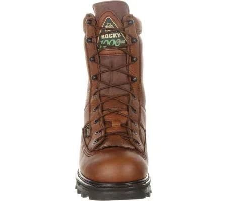Men's Rocky 9 inch Lace to Toe Bearclaw 9234 Red/Brown Full Grain 6.5 M
