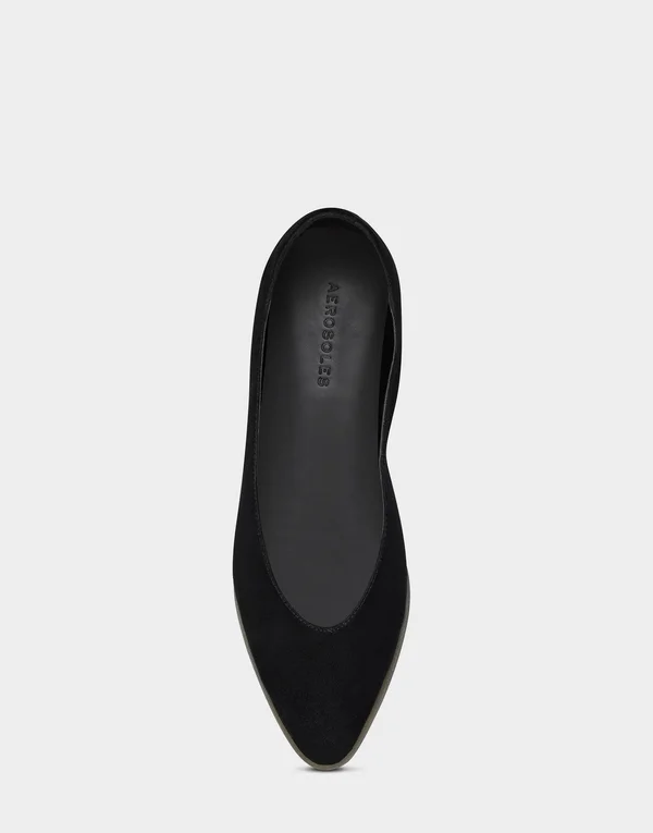 Aerosoles Women's Virona Casual Flat - Black Suede