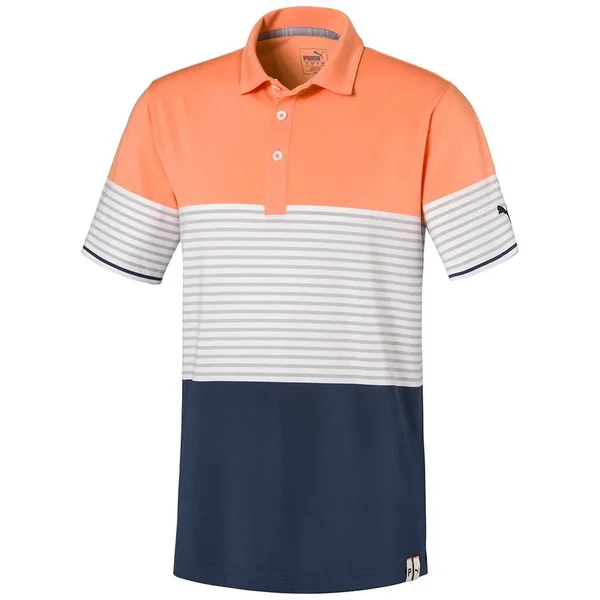 Puma Cloudspun Taylor Golf Polo - Cantaloupe - XXL