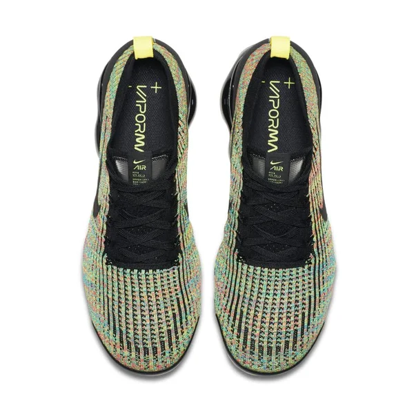 Nike Air VaporMax Flyknit 3 Shoes Black/Black/Volt Size 15