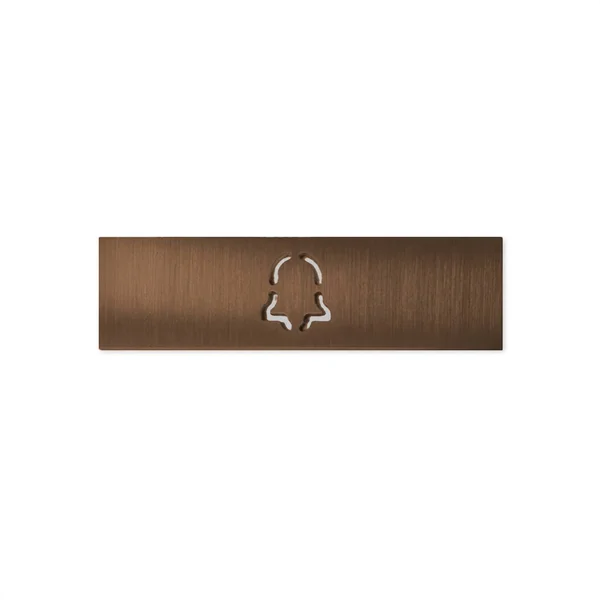 DoorBird Nameplate for D21x One Call Button Video Door Station Bell Bronze-Finish(V4A)