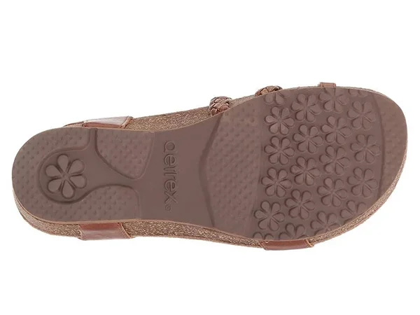 Women's Aetrex Jillian, Adult, Size: 5 M, Cognac Leather