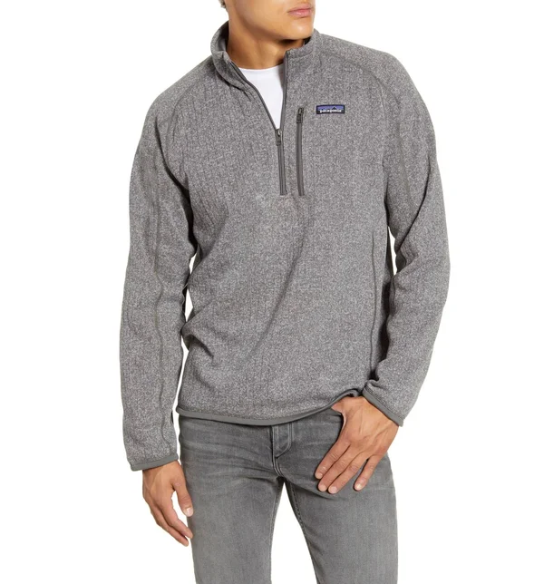 Patagonia Men's Better Sweater Rib Knit 1/4 Zip - Stonewash, XXL