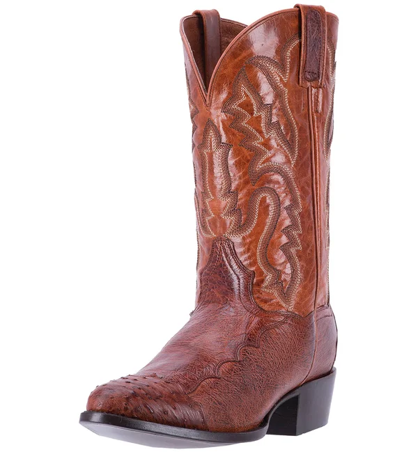 Dan Post Men's Pugh Cowboy Boot Dpp5210, Cognac Ostrich