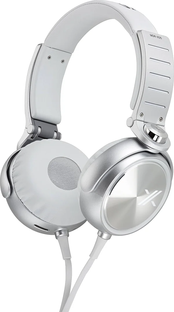 Sony MDRX05/WS Simon Cowell x Headphones (White/Silver)