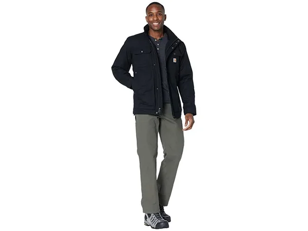Carhartt Men's Full Swing Quick Duck Insulated Traditional Coat-Black-Medium
