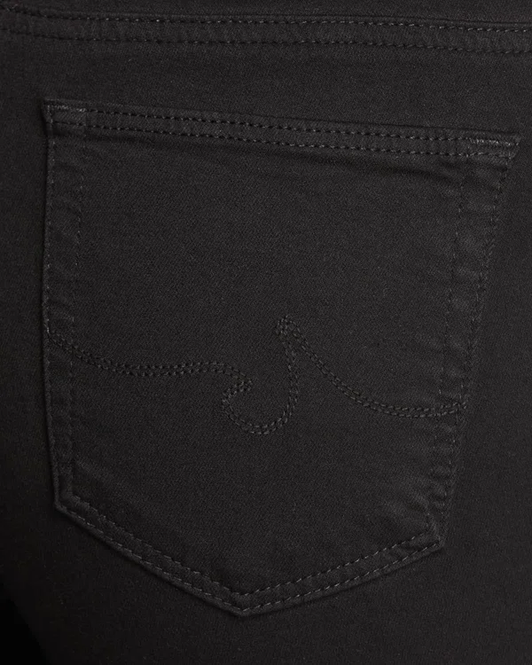 Ag Prima Mid Rise Jeans in Black - 28 - Black