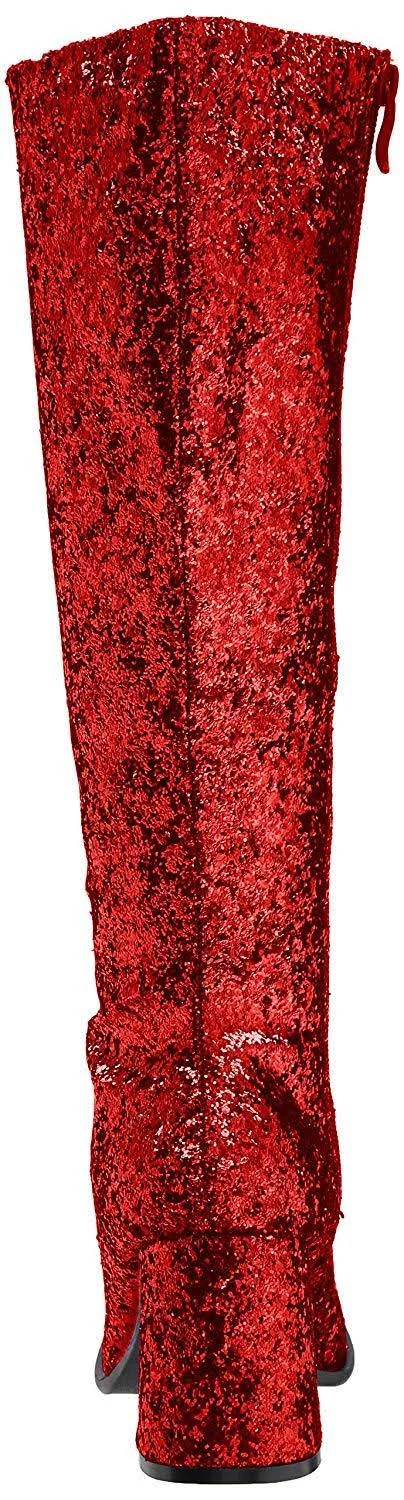 Ellie - Womens Gogo-g Boots Green Glitter, Size-6