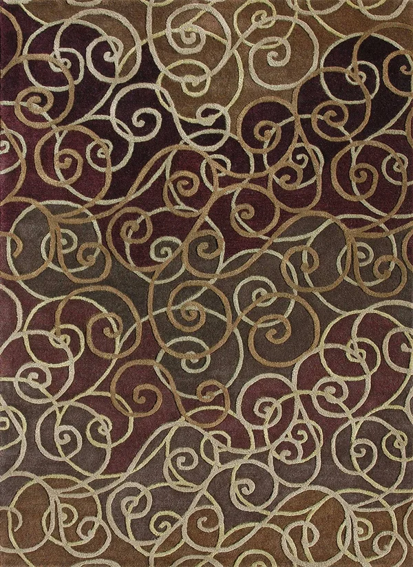 Loloi Zara ZA-02 Berry - Mocha Area Rug