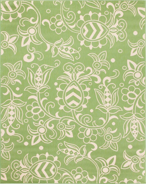 Safavieh Beach House Rug Collection BHS246Y - Green, Beige - 8& x 10&