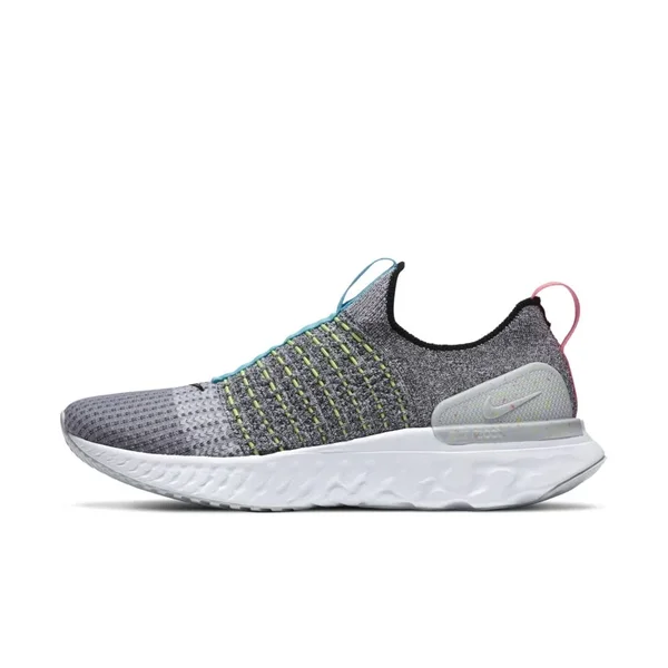 Nike Men's React Phantom Run Flyknit 2 Running Shoes in Grey/White Size 11.5