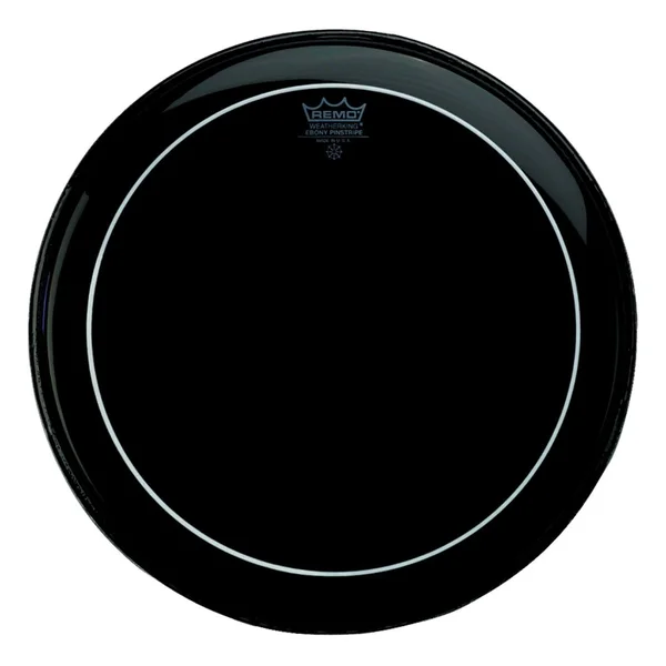 Remo Pinstripe Ebony Bass Drumhead, 30x22